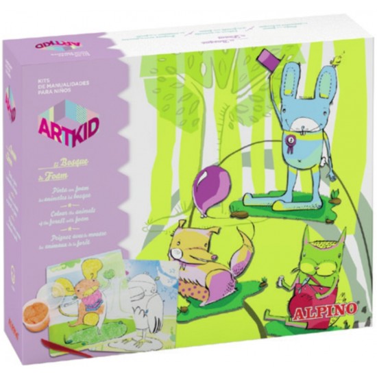 Cutie Cu Articole Creative Pentru Copii, Alpino Artkid El Bosque De Foam