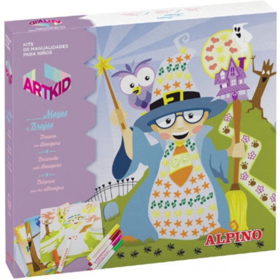 Cutie Cu Articole Creative Pentru Copii, Alpino Artkid Magos Y Brujas