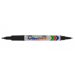 Marker Artline 041t, Corp Plastic, 2 Capete, Varfuri Rotunde 0.4mm/1.0mm - Negru Marker Artline 041t, Corp Plastic, 2 Capete, Varfuri Rotunde 0.4mm/1.0mm - Negru
