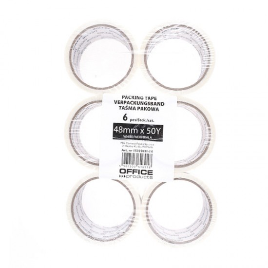 Banda Adeziva 48mm X 50 Y, 36 Microni, Acrilica, Office Products - Alb