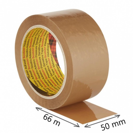 Banda Adeziva Maro, 50mm X 66m, 48 Microni, Hot Melt, 3m - Scotch