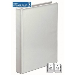 Caiet Mecanic Cu Buzunar, Plastifiat Pp, 4 Inele In "d", 40 Mm, Cotor 62mm, Bantex - Alb