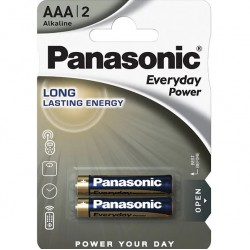 Baterii Alkaline R3, Aaa, 1.5v, 2 Buc/blister - Panasonic Everydaypower