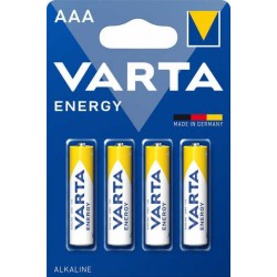 Baterii Aaa Varta Energy, Alcaline, R3, 1,5 V, Blister 4 Baterii Baterii Aaa Varta Energy, Alcaline, R3, 1,5 V, Blister 4 Baterii