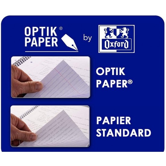 Blocnotes A4+, Oxford Orange, 80 File Albe - 80g/mp, Scribzee, 4 Perf, Coperta Carton - Mate