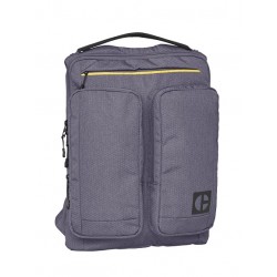 Rucsac Caterpillar Code - Quest Commuter, Material 420d Hexagonal, 2 Buzunare Exterioare - Gri Inchi