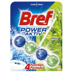 Bref Power Aktiv Pine, Odorizant Solid Pentru Toaleta, Bilute - 50 Grame