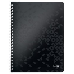 Caiet De Birou Leitz Wow, Pp, A4, 80 Coli, Cu Spira, Dictando, Negru Caiet De Birou Leitz Wow, Pp, A4, 80 Coli, Cu Spira, Dictando, Negru