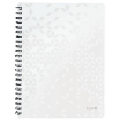 Caiet De Birou Leitz Wow, Pp, Fsc, Reciclabil, A4, 80 Coli, Cu Spira, Matematica, Alb Caiet De Birou Leitz Wow, Pp, Fsc, Reciclabil, A4, 80 Coli, Cu Spira, Matematica, Alb
