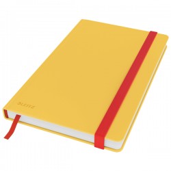 Caiet Leitz Cosy, Coperta Dura, Fsc, Reciclabil, A5, 80 Coli, Matematica, Galben Chihlimbar