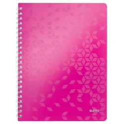Caiet De Birou Leitz Wow, Pp, Fsc, Reciclabil, A4, 80 Coli, Cu Spira, Dictando, Roz Caiet De Birou Leitz Wow, Pp, Fsc, Reciclabil, A4, 80 Coli, Cu Spira, Dictando, Roz