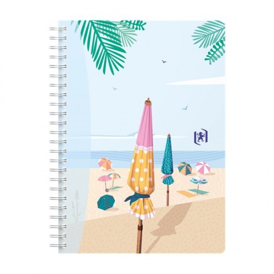 Caiet Cu Spirala A6, Oxford Horizons, 50 File-90g/mp, Scribzee, Coperta Carton-mate-assorted Design