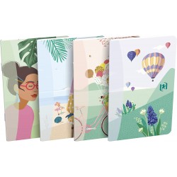 Caiet 9x14cm, Oxford Horizons, 30 File-90g/mp, Coperta Carton - Dictando - Assorted Design