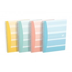 Caiet Cu Spirala A6, Oxford Iconic, 50 File-90g/mp, Scribzee, Coperta Carton-mate-assorted Design