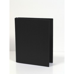 Caiet Mecanic 2 Inele - D25mm, Coperti Carton Plastifiat Pvc, A5, Aurora - Negru