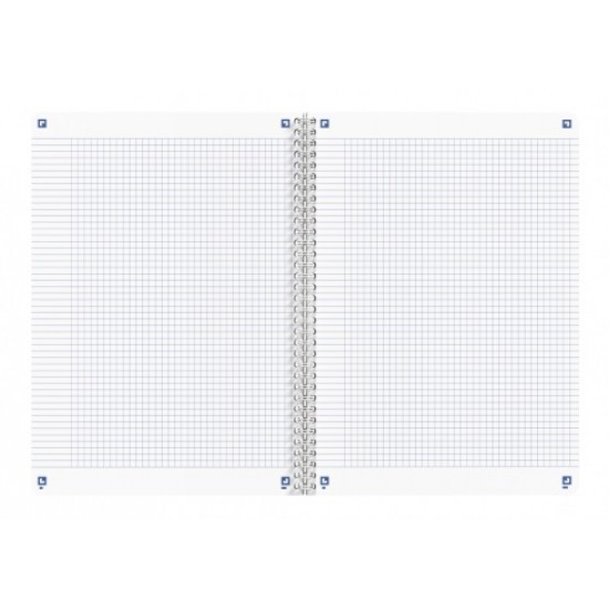 Caiet Cu Spirala A4, Oxford Touareg, 90 File-90g/mp, Coperta Carton Reciclat, Kraft - Mate