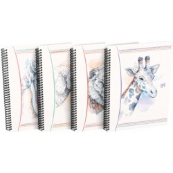 Caiet A6, Oxford Boho Spirit, 80 File-90g/mp, Coperta Carton - Dictando - Assorted Design