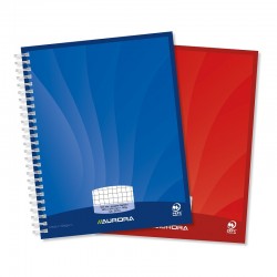 Caiet Cu Spirala, A5, 50 File - 90g/mp, Coperti Carton, Aurora Mano - Matematica