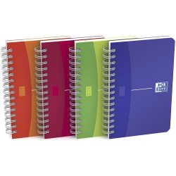 Caiet Cu Spirala 9 X 14cm, Oxford Office Mycolours, 90 File - 90g/mp, Coperta Pp - Mate