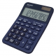 Calculator De Birou, 10 Digits, 149 X 100 X 27 Mm, Dual Power, Sharp El-m335bbl - Bleumarin