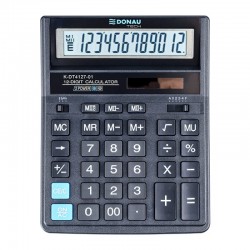Calculator De Birou, 12 Digits, 206 X 155 X 35 Mm, Dual Power, Donau Tech Dt4127 - Negru Calculator De Birou, 12 Digits, 206 X 155 X 35 Mm, Dual Power, Donau Tech Dt4127 - Negru
