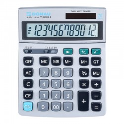 Calculator De Birou, 12 Digits, Donau Tech Dt4129 - Argintiu Calculator De Birou, 12 Digits, Donau Tech Dt4129 - Argintiu