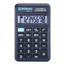 Calculator De Buzunar, 8 Digits, 114 X 69 X 18 Mm, Donau Tech Dt2085 - Negru Calculator De Buzunar, 8 Digits, 114 X 69 X 18 Mm, Donau Tech Dt2085 - Negru