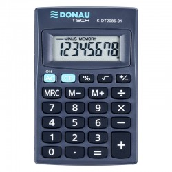Calculator De Buzunar, 8 Digits, Donau Tech Dt2086 - Negru Calculator De Buzunar, 8 Digits, Donau Tech Dt2086 - Negru
