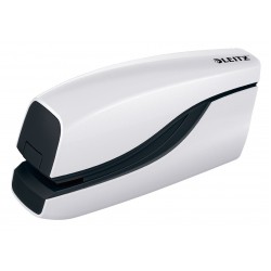 Capsator Electric Leitz Wow Nexxt Series, Cu Baterii, 10 Coli, 1000 Capse E1 Incluse, Alb