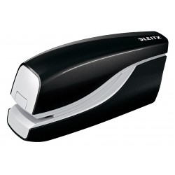 Capsator Electric Leitz Wow Nexxt Series, Cu Baterii, 10 Coli, 1000 Capse E1 Incluse, Negru