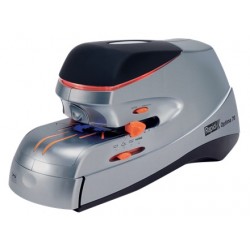 Capsator Electric Rapid Optima, Cu Adaptor, 70 Coli, Cutie, 500 Capse Optima Hd70 Incluse, Argintiu