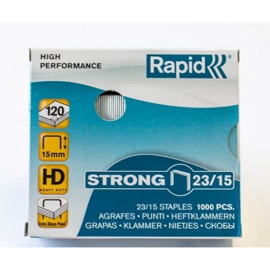 Capse Rapid Strong, 23/15, 80-120 Coli, 1000 Buc/cutie