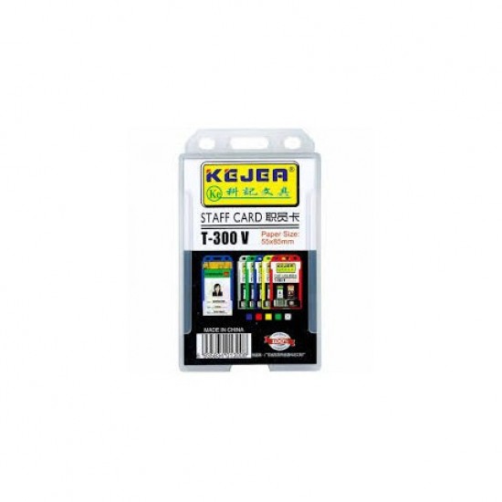 Suport Pp-pvc Rigid, Pentru Id Carduri, 54 X 85mm, Vertical, 5 Buc/set, Kejea - Transparent