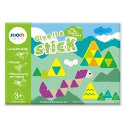Carte Creativa Stick"n Give It A Stick - Triunghiuri (+3 Ani)