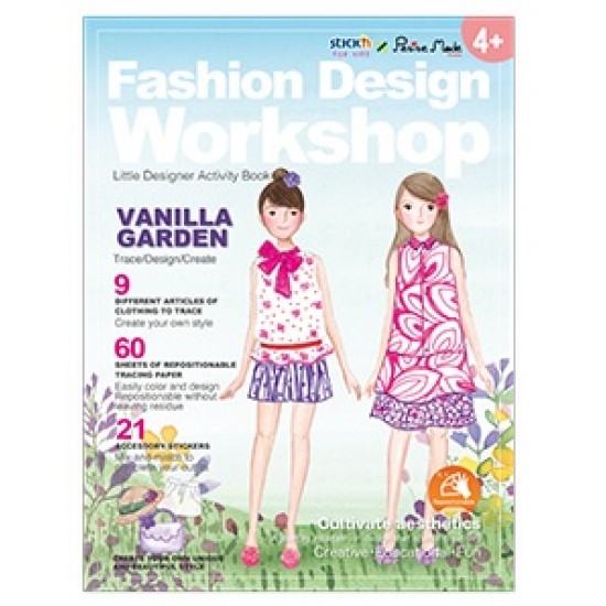 Carte Creativa Stick"n Little Designer Activity Book - Vanilla Garden