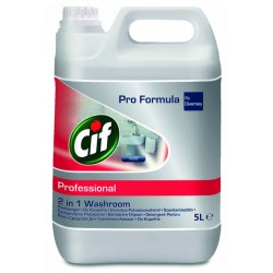 Cif Professional Washroom 2 In1, Pentru Curatare Baie, 5 Litri Cif Professional Washroom 2 In1, Pentru Curatare Baie, 5 Litri