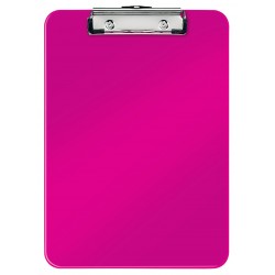 Clipboard Leitz Wow, Simplu, Ps, A4, 100 Coli, Roz