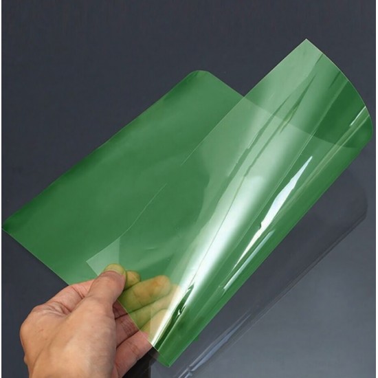Coperta Plastic Pvc, 200 Microni, A4, 100/top Office Products - Verde Transparent