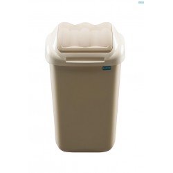 Cos Plastic Cu Capac Batant, Pentru Reciclare Selectiva, Capacitate 15l, Plafor Fala - Cappuccino Cos Plastic Cu Capac Batant, Pentru Reciclare Selectiva, Capacitate 15l, Plafor Fala - Cappuccino