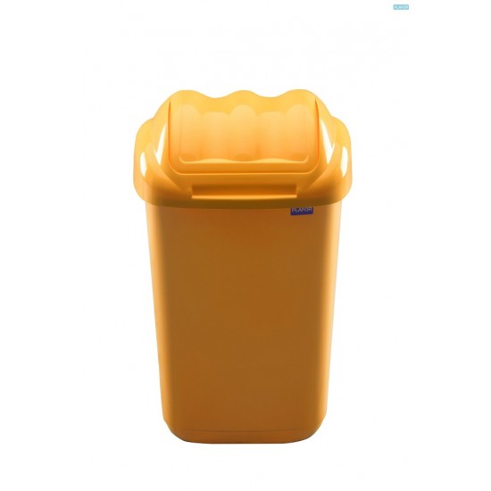 Cos Plastic Cu Capac Batant, Pentru Reciclare Selectiva, Capacitate 15l, Plafor Fala - Galben