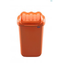 Cos Plastic Cu Capac Batant, Pentru Reciclare Selectiva, Capacitate 15l, Plafor Fala - Portocaliu