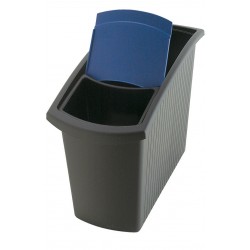 Cos De Birou Dreptunghiular, 18 Litri, Vepa Bins Mondo - Negru/albastru