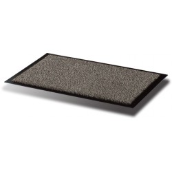 Covoras Intrare, Pentru Praf, Polipropilena/vinil, 60 X 90cm, Floortex - Alb/negru