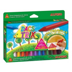 Creioane Cerate Soft, Triunghilare, Cutie Carton, 12 Culori/cutie, Alpino Dacstrix Creioane Cerate Soft, Triunghilare, Cutie Carton, 12 Culori/cutie, Alpino Dacstrix