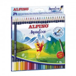 Creioane Colorate Acuarela, Cutie Carton, 24 Culori/set, Alpino Aqualine Creioane Colorate Acuarela, Cutie Carton, 24 Culori/set, Alpino Aqualine