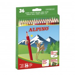 Creioane Colorate, Cutie Carton, 36 Culori/set, Alpino Creioane Colorate, Cutie Carton, 36 Culori/set, Alpino