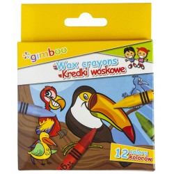 Creioane Cerate, 12 Culori/set, Gimboo Creioane Cerate, 12 Culori/set, Gimboo
