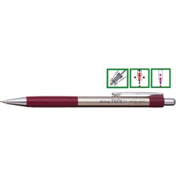 Creion Mecanic Metalic Penac Pepe, Rubber Grip, 0.5mm, Varf Metalic - Accesorii Bordeaux Creion Mecanic Metalic Penac Pepe, Rubber Grip, 0.5mm, Varf Metalic - Accesorii Bordeaux