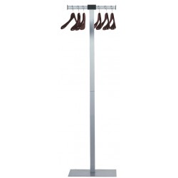 Cuier Metalic Cu Bara Pentru Umerase, Baza Metalica, Unilux Spirit - Gri