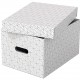 Cutie Depozitare Esselte Home Recycled, Carton, 36x26x20 Cm, Cu Capac, 3 Buc/set, Alb